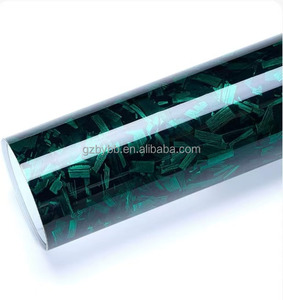 Autocollant en fibre de <span class=keywords><strong>carbone</strong></span> forgé pour animaux de compagnie brillant/mat floral vert <span class=keywords><strong>carbone</strong></span> pour voiture aile arrière rétroviseur <span class=keywords><strong>capot</strong></span> toit couleur changeante <span class=keywords><strong>Film</strong></span> - Product Image 1
