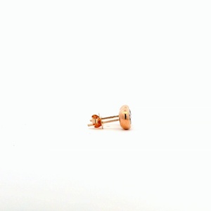 Qinglong Jewelry 18K Rose White Wholesale 14K Gold Plated Diamond Lab Grown Diamond Mini Stud <b>Post</b> <b>Earrings</b> Christmas <b>Earring</b> - Product Image 3