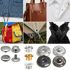 Kit de Herrajes para Costura: Broches a Presión, Botones, Ojales Metálicos y Cierres para DIY en Zapatos, Ropa, Manualidades y Bolsos - Product Image 1