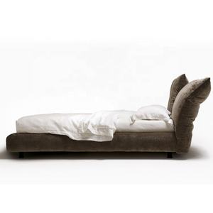 Комфортная мебель для спальни: современные кровати, двуспальные кровати, мягкие кровати с тканевым изголовьем, размеры Queen и King - Product Image 1