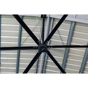 Ventilador <span class=keywords><strong>de</strong></span> Techo HVLS IE5 <span class=keywords><strong>de</strong></span> 7.3m para Granjas, <span class=keywords><strong>de</strong></span> Alto Rendimiento, para Granjas Ganaderas, Flujo Mixto, DC, Económico, con Certificación CE, Resistente a la Salinidad, con Sistema <span class=keywords><strong>de</strong></span> Control Inteligente - Product Image 1