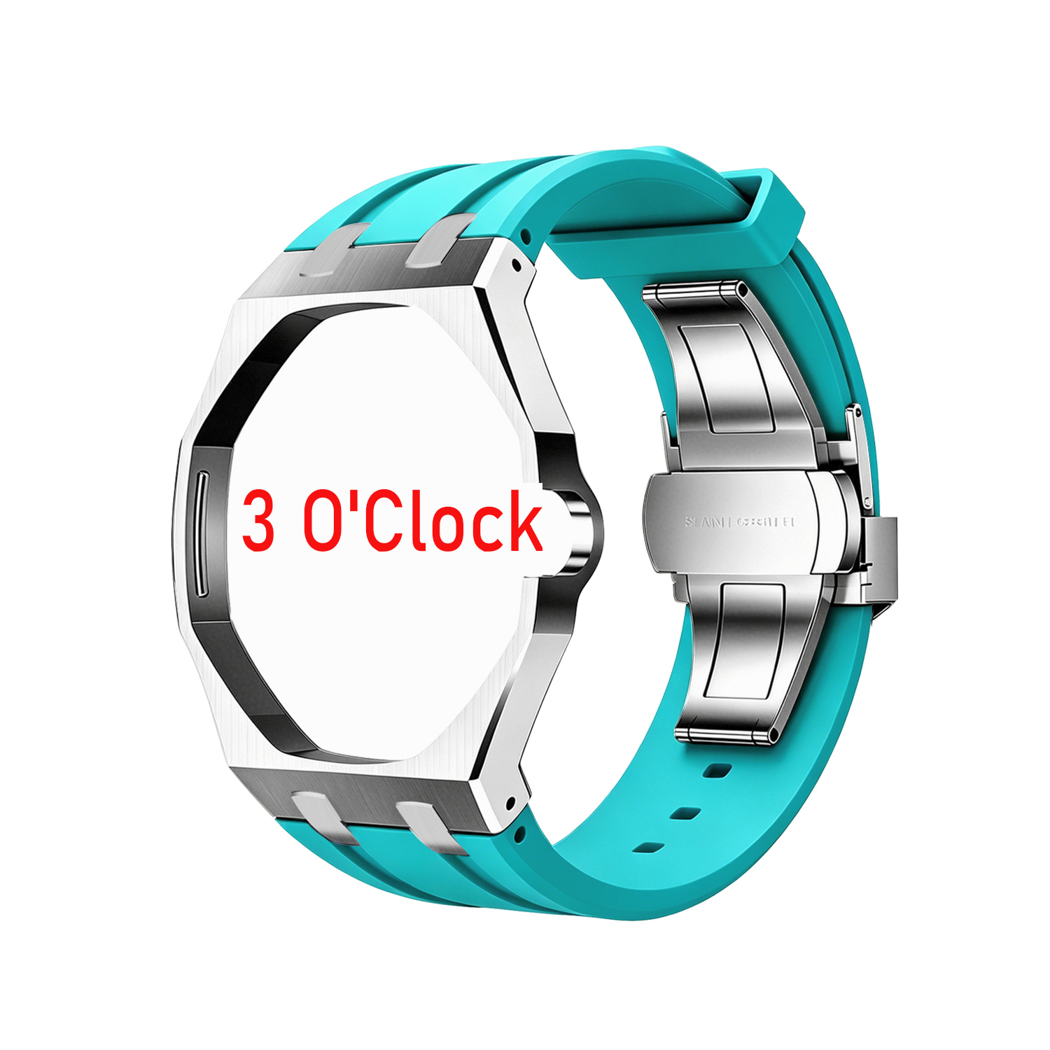 TFni rubber band+stainles steel watch case