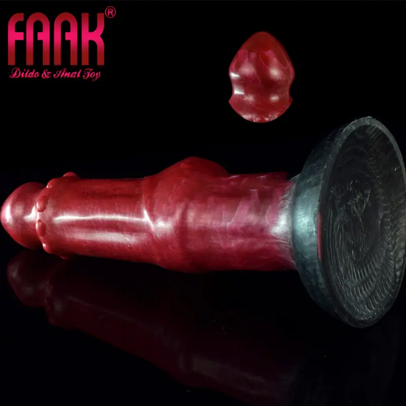 FAAK 2021 드롭 배송 쇠고기 동물 섹스 토이 개 딜도 섹스 토이 여성 자위 성인 게임