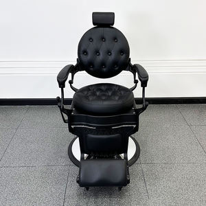 Barber Retro para <span class=keywords><strong>Hombres</strong></span> #   Sillón <span class=keywords><strong>de</strong></span> Barbero Profesional para Peluquería y Salón <span class=keywords><strong>de</strong></span> Belleza con Elevación y Soporte para el Rostro - Product Image 2