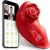 Rosebud pour vibrateur invisible sans fil à commande par application, jouet sexuel féminin pour la masturbation avec bruit de 50 dB