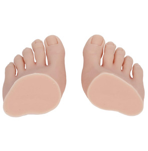 Realistic <b>Silicone</b> Foot Model Light Dark Skin Nail Art Training Practice Display <b>Tool</b> for Academy - Product Image 3