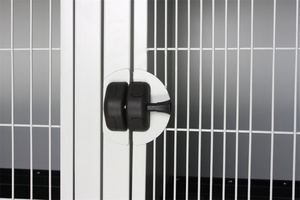 Cage professionnelle pour animaux de compagnie en KA-505M Aeolus Cage moderne pour animaux de compagnie avec grilles solides et emballage plat en plastique et métal - Product Image 5