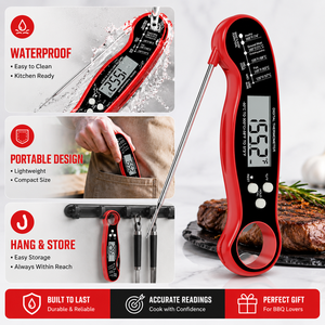 IPX6 Waterproof Digital <strong>Thermometer</strong> Digital LCD Instant Read Kitchen <strong>Food</strong> BBQ Meat Cooking <strong>Thermometer</strong> <strong>Food</strong> <strong>Thermometer</strong> - Product Image 2