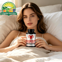 Complément alimentaire végétalien personnalisé à base de Horny Goat Weed et de Ginseng pour l'amélioration masculine, capsules pour la puissance et l'énergie
