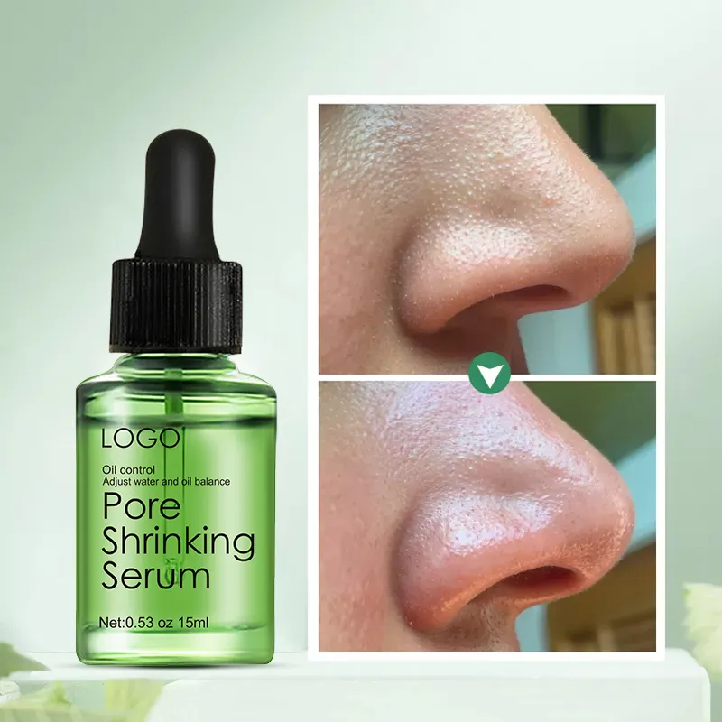 Private Label Pore Shrink Serum Glow Enhancing Skin Resurfacing Salicylic Serum For Nose Pore Tightening Minimizer