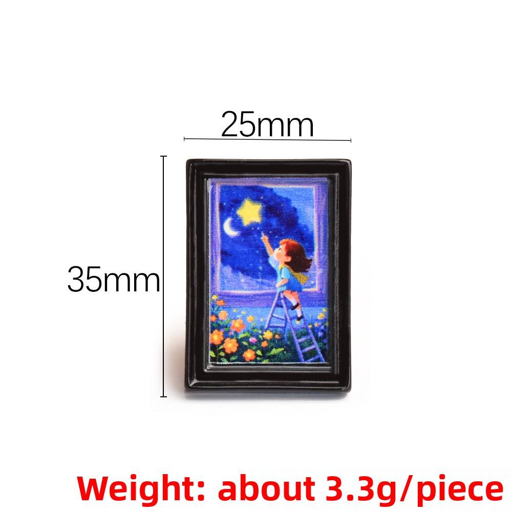 Cadre photo fille ciel étoilé