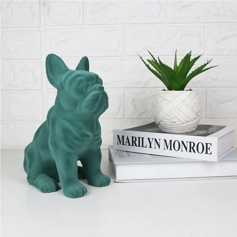 Estatueta de resina para decoração, animais enfeites de resina para decoração caseira