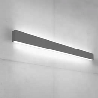 Lumière linéaire à DEL de forme rectangulaire moderne suspension à DEL suspension linéaire à DEL