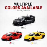 Pasokan Pabrik Model Mobil Sport Diecast SF90 Stradale Skala 1:36, Mainan Supercar Logam Alloy Tarik Mundur, Roda Dapat Bergerak, Untuk Usia 5+
