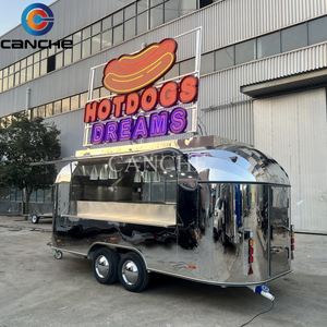Camión de Comida Rápida Móvil Personalizado para Pizza, Hot Dogs, BBQ, Remolque de Concesión Totalmente Equipado de Acero Inoxidable para la Venta de Aperitivos - Product Image 1