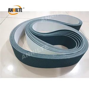 Annilte Antiskid Rubber Conveyors Cyan Pattern Convayor Belt Rubber Rough Top PVC Grip Conveyor Belt