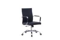 Chaise de bureau de direction moderne et contemporaine personnalisable, haut de gamme, ergonomique, en cuir PU, avec structure en fer, pivotante
