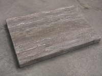 Bordure de piscine en travertin argenté naturel 600x400x30mm pour bordure de piscine de villa, jardin, patio et revêtement de sol extérieur, carrelage de bordure de piscine