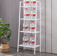 Étagère en acier au carbone moderne à cinq niveaux, support de rangement sur pied, organisateur multifonctionnel pour salon