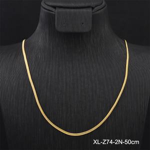 Collar de Cadena de Hueso de Serpiente Chapado en Oro de 24Kt de Moda, Diseño de Joyería para Hombre, Material Principal Latón, Suministro de Fábrica - Product Image 3