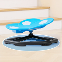 ODM Autisme TDAH Enfants Sensoriel Glowing Musique Plastique Métal Pivotant Wobble Chaise Toddler Sit Spin Balance Training Toy