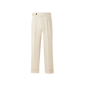 Classic Men's Linen Pants Durable <b>Summer</b> Bottoms Versatile Lightweight <b>Trousers</b> for Beach Office and Everyday Style - Product Image 1