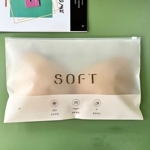 Biodegradable Custom Logo Frosted Zipper Bag Eco Friendly Plastic Packaging for Clothing Swimwear Apparel Matte Resealable - Product Image 3