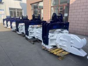 L'escavatore <span class=keywords><strong>PC200</strong></span>/CAT320 ha abbinato il battipalo idraulico: forte potere di palificazione con i denti del morsetto leggero di nuovo Design - Product Image 6