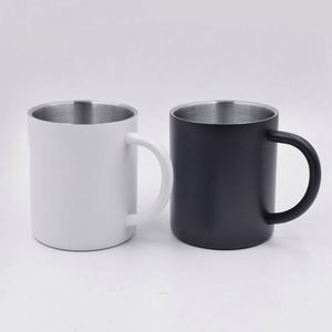 Custom logo Camping Durable BPA Free Insulated Metal Coffee Cup Tea 220ml 300ml <b>Double</b> <b>Wall</b> Stainless Steel <b>Mugs</b> with Handle - Product Image 6