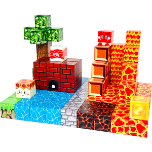 100pcs nhựa xây dựng từ Cube trò chơi <span class=keywords><strong>3D</strong></span> công trình xây dựng khối Set STEM xếp chồng các khối xây dựng 2.0 cm OEM ASTM CPC CE EN71 - Product Image 1