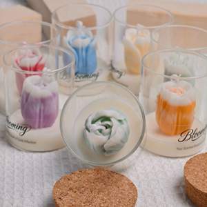 Vela Aromática Artesanal <span class=keywords><strong>de</strong></span> Cera <span class=keywords><strong>de</strong></span> <span class=keywords><strong>Soja</strong></span> en Forma <span class=keywords><strong>de</strong></span> Capullo <span class=keywords><strong>de</strong></span> Tulipán, Flores en Vaso <span class=keywords><strong>de</strong></span> Vidrio, Decoración del Hogar, Regalo <span class=keywords><strong>de</strong></span> San Valentín, Navidad - Product Image 4