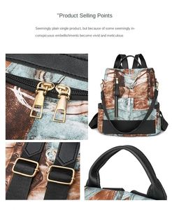 <span class=keywords><strong>Sac</strong></span> à dos imperméable pour femmes 2025, nouveau style, grande capacité, simple et polyvalent, <span class=keywords><strong>sac</strong></span> à dos de voyage léger et tendance pour femmes - Product Image 5