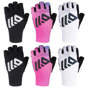 Wholesale Breathable Half <b>Finger</b> Cycling Gloves Shock Absorb Anti Slip Summer <b>Bike</b> Riding Gloves Touch Screen Compatible - Product Image 1