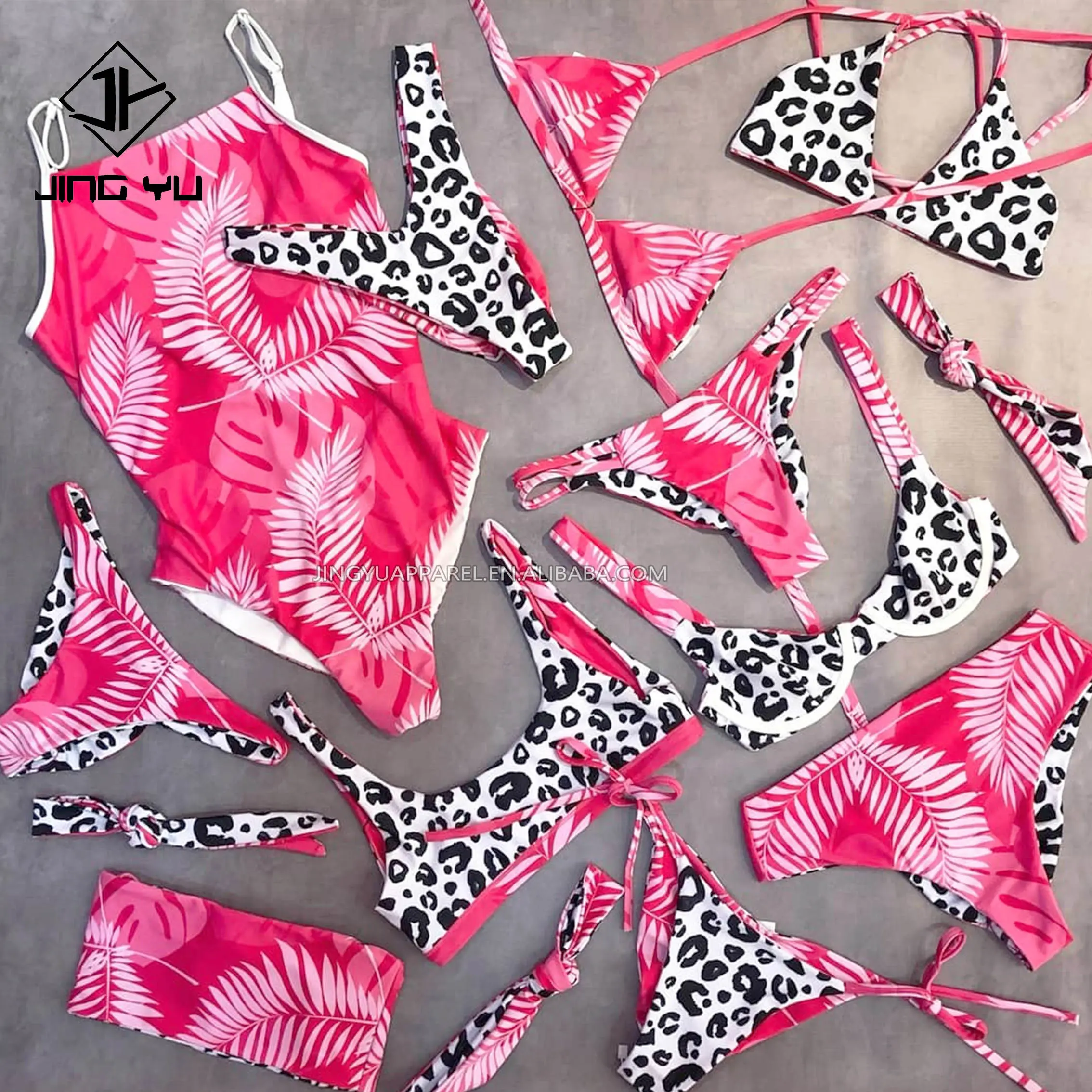 2024 haute qualité femmes concepteur luxe maillot de bain marques célèbres imprimé tropical Bikini deux pièces Bikini ensemble maillots de bain personnalisés