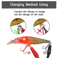 Elektronischer Vibrations- und Mechanischer Vibrations-Jerkbait mit LED-Blinklicht Attraktiver Köder Angelköder