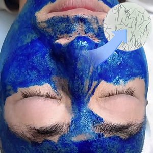 Poudre d'épluchage d'algues naturelles en gros bon marché Bio <span class=keywords><strong>Microneeding</strong></span> Blue Herbal Peel Tool pour la beauté Produit de soins personnels 100 paires - Product Image 3