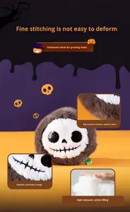 Fishprincess yeni cadılar bayramı interaktif gıcırtılı diş temizleme pamuk köpek Chew oyuncak tatil parti için Pet çiğnemek oyuncaklar - Product Image 6