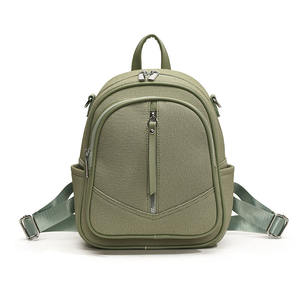 Women's <b>Large</b> Capacity PU Candy and Dopamine Color <b>Backpack</b> Fashionable Street Trend with Coin Purse Cross-Border New Arrival - Product Image 2