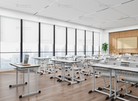 Dernière norme moderne ergonomique en bois salle de classe salle de formation étudiant étude bureau simple et chaise