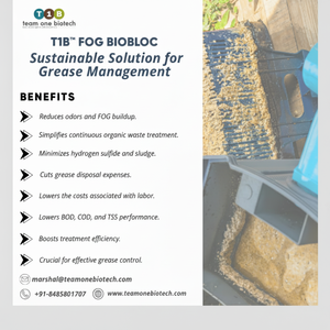 Trampa de grasa para equipo de cocina comercial BioBloc microbiano continuo para uso en restaurantes - Product Image 1