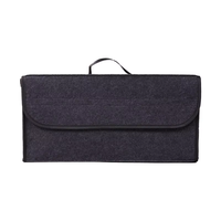Sac de rangement portable moderne en feutre polyester pour coffre de voiture avec organisateur de dossier de siège en maille Oxford, boîte de rangement pliable pour voyage arrière