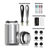 Mug à café isotherme ANSHENG à double paroi en acier inoxydable, tasse de voyage Summit pour boissons chaudes et froides