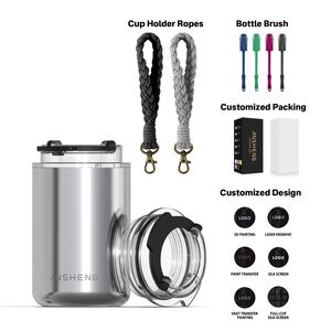 Mug à café isotherme ANSHENG à double paroi en acier inoxydable, tasse de voyage Summit pour boissons chaudes et froides - Product Image 5