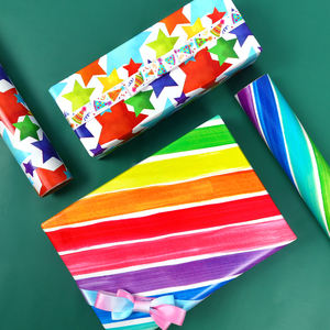 High Quality Wholesale 80g 70*800cm Colorful Packaging <b>Paper</b> Gift <b>Wrapping</b> <b>Paper</b> - Product Image 2