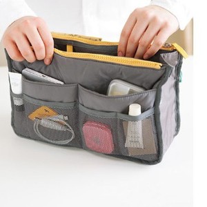 Reise-Einsatztaschen <span class=keywords><strong>Organizer</strong></span> Handtaschen-<span class=keywords><strong>Organizer</strong></span> Bonbonfarben Universelle Kosmetiktasche Doppelreißverschluss Aufbewahrungstasche für Kleinteile - Product Image 5