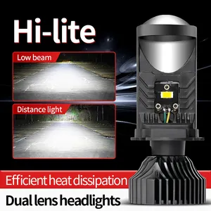 Y6d spotlight Led Đèn Pha nhỏ Chùm thấp 18W bi ống kính đèn cho xe chùm cao 33W Mini H4 led bóng đèn Bán buôn phụ kiện xe hơi