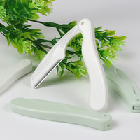 Tondeuse à sourcils pliable compacte avec couvercle de protection de la lame, outil de maquillage sûr pour le soin des sourcils