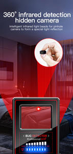 Détecteur de caméra <span class=keywords><strong>espion</strong></span> X15 à large bande, dispositif d'écoute anti-espionnage, traceur GPS et détecteur de caméra microscopique, scanner de signal sans fil - Product Image 3