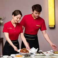 Chemises de chef, uniforme de serveuse, tenue unisexe respirante pour serveurs et serveuses