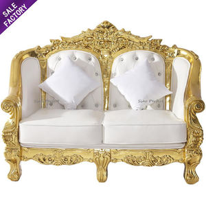 Silla de Boda de Respaldo Alto Blanca Estilo Real para Novios, Venta al por Mayor de Fábrica - Product Image 1